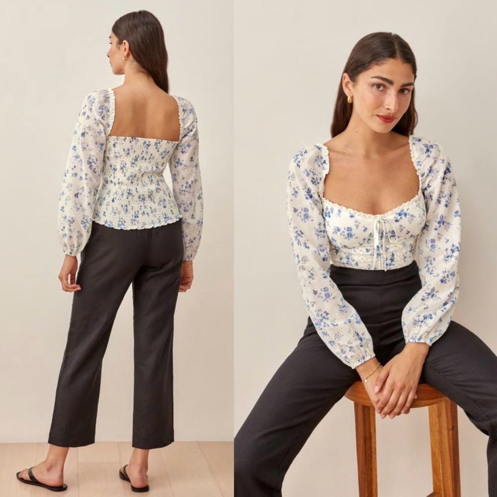 Reformation Isadora Top in Lula Print